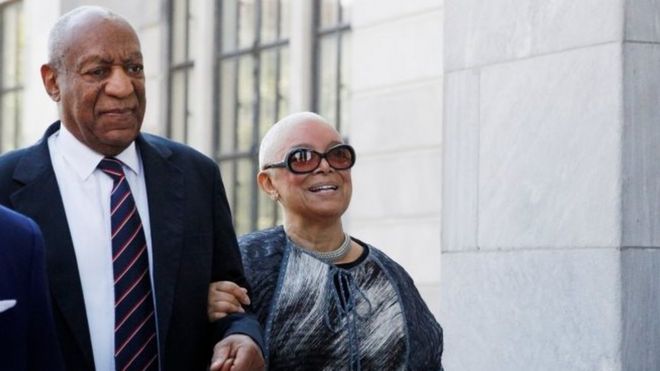 Bill Cosby arrives with his wife, Camille, in Norristown, Pennsylvania.