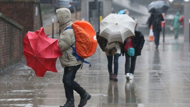 heavy rain