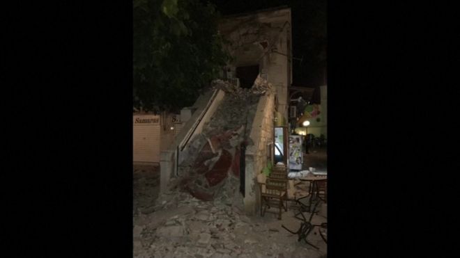 El sismo provocó daño a edificios en la isla griega de Kos