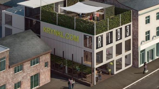 Container Building sheffield shipping container building plan approved - bbc news Container Building sheffield shipping container building plan approved - bbc news