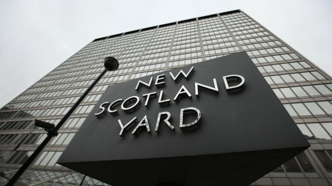 New Scotland Yard revolving sign
