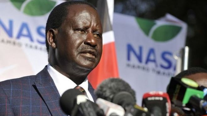 Kiongozi wa upinzani nchini Kenya Raila Odinga