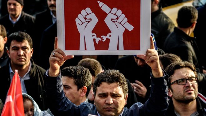 Протест в Стамбуле, 4 марта 2016