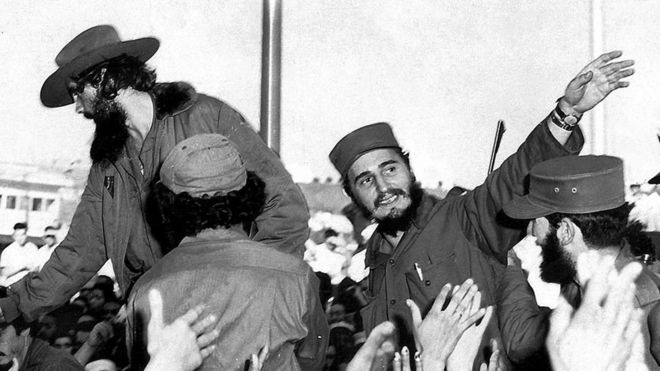 Fidel e Raul chegam a Havana em 1959