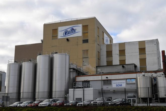 Planta de Lactalis en Craon, Francia.