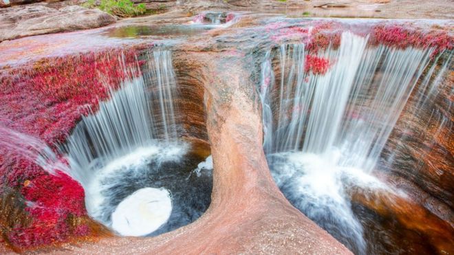 Quedas d'Ã¡gua no Rio CaÃ±o Cristales