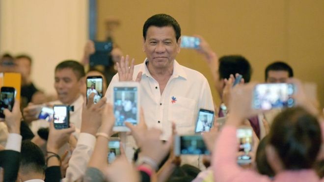 Duterte ayaa wali aad looga taageeraa dalka Filibiin