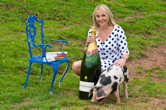 Bridget Jones author Helen Fielding won last year, and had a pig named after her book