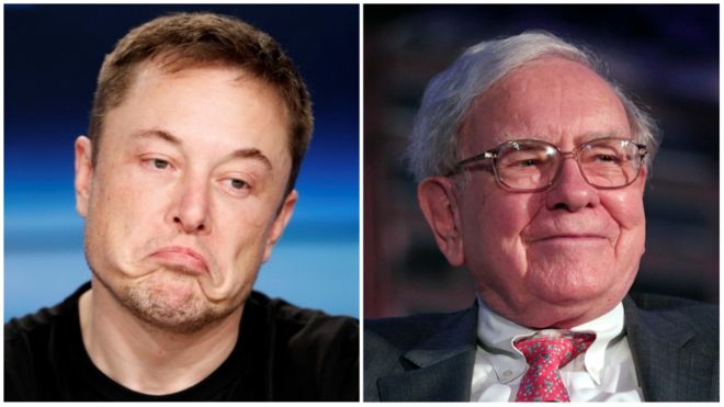 Elon Musk y Warren Buffett