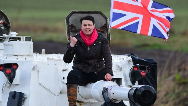 Image result for ruth davidson tank