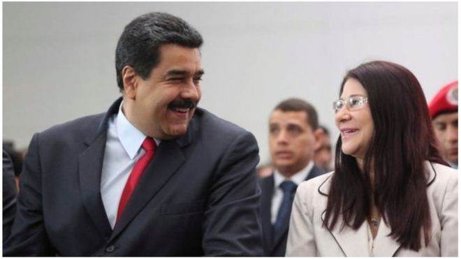 Rais wa Venezuela Nicolas Maduro na mkewe