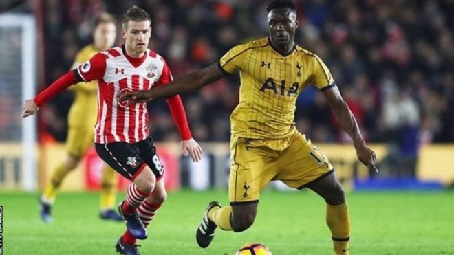 Kiungo wa kati wa Tottenham Victor Mugubi Wanyama katika mechi iliopita