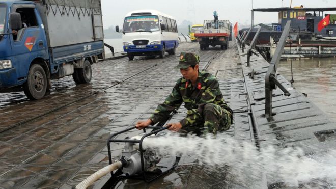 Cầu qua sông Hồng