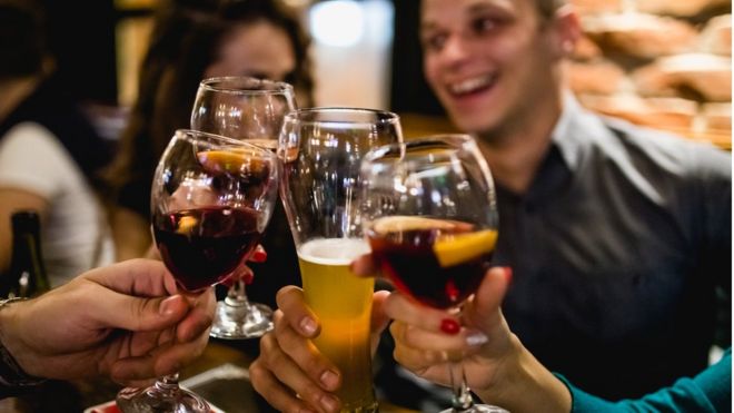 Image result for Danish researchers have suggested that people who drink three to four times a week are less likely to develop type 2 diabetes than those who never drink .
