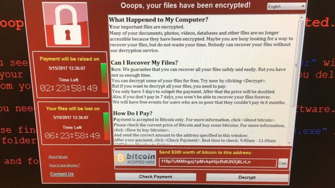 ¿Cómo eliminar WannaCry Virus? Telefónica y otras grandes empresas acaban de sufrir un ataque informático basado en Criptolocker _96034251_8ddd8c8e-ad25-488a-98df-1bfecfef2909