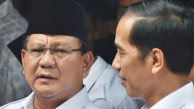 Prabowo Subianto dan Joko Widodo