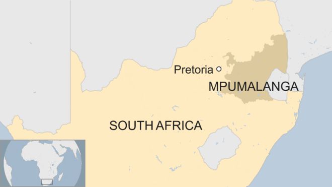 South Africa police hunt rapist with bitten penis A map showing where Mpumalanga is