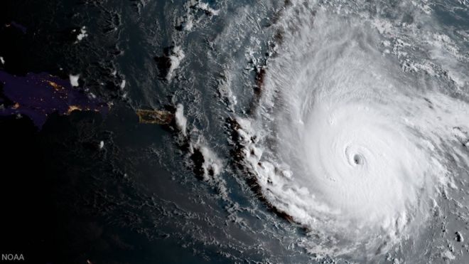 El huracán Irma en imagen satelital