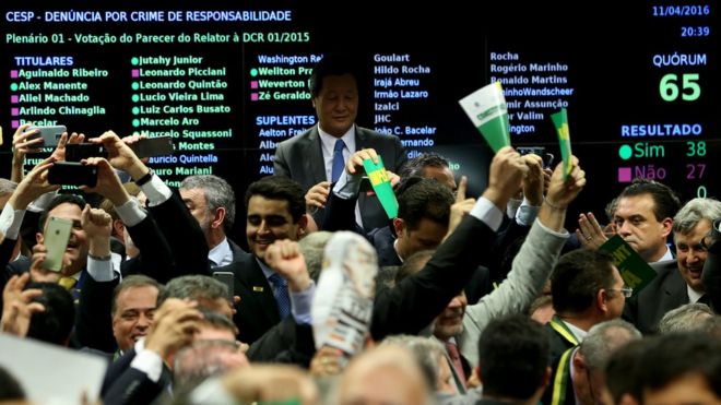 Vitória do impeachment em comissão especial