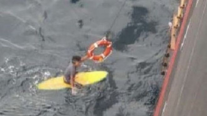 Japanese man rescued