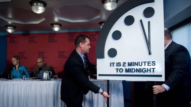Anuncio del Reloj del Apocalipsis