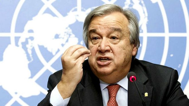 Katibu mkuu mpya wa Umoja wa Mataifa Antonio Guterres