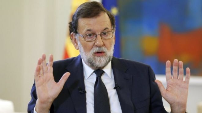 Spanish Prime Minister Mariano Rajoy. Photo: 5 October 2017