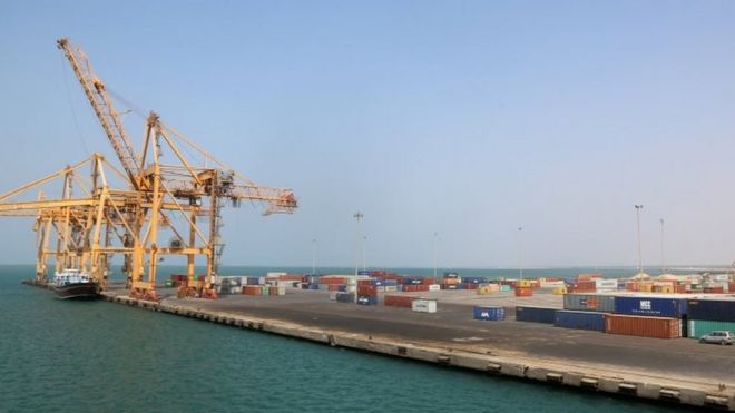 A view of Yemen's rebel-held Red Sea port of Hodeida. Photo: 7 November 2017