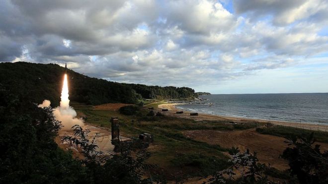 Lançamento de míssil na Coreia