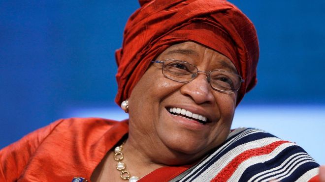 Ms Sirleaf mnamo 2010