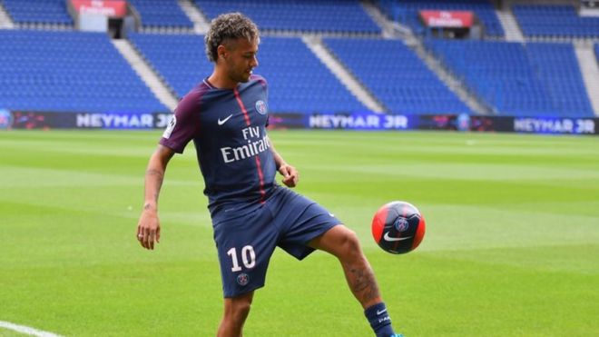 Neymar baada ya kujiunga na PSG