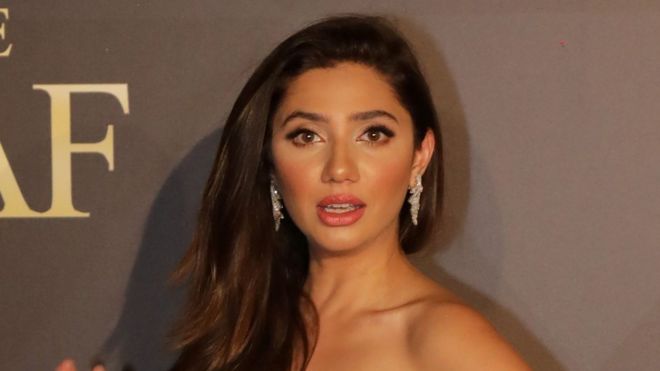Pakistani actress Mahira Khan poses for a picture during the 8th edition of the Beirut International Awards Festivals (BIAF), in the Lebanese capital, Beirut, on July 9, 2017
