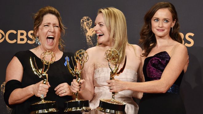 Ann Dowd, Elisabeth Moss and Alexis Bledel