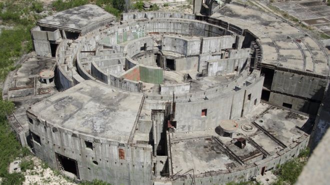 La planta nuclear nunca se terminó.