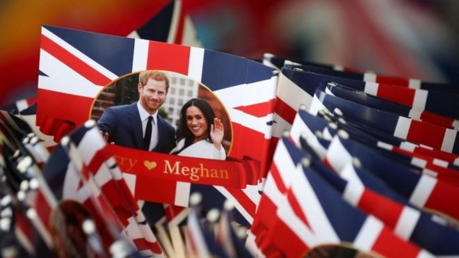 flags showing meghan and harry