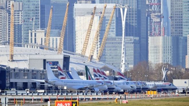 Image result for London City Airport closed after a Second World War-era bomb found nearby Thames River