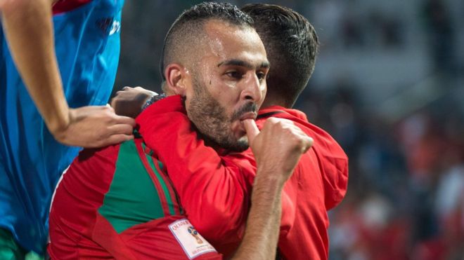 تصفيات كأس العالم 2018 : المغرب يتصدر المجموعة الثالثة وغانا تحتج لدى الفيفا _98221323_hi042249296