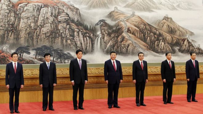 China"s new Politburo Standing Committee members