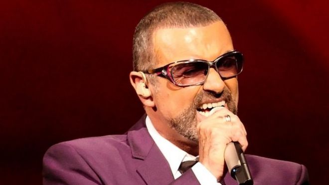 George Michael performing