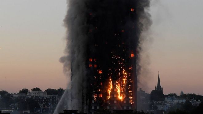 லண்டன் தீ விபத்து (புகைப்படத் தொகுப்பு)