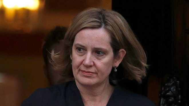 Amber Rudd leaves 10 Downing Street
