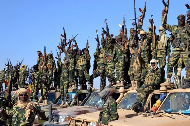 Chadian troops