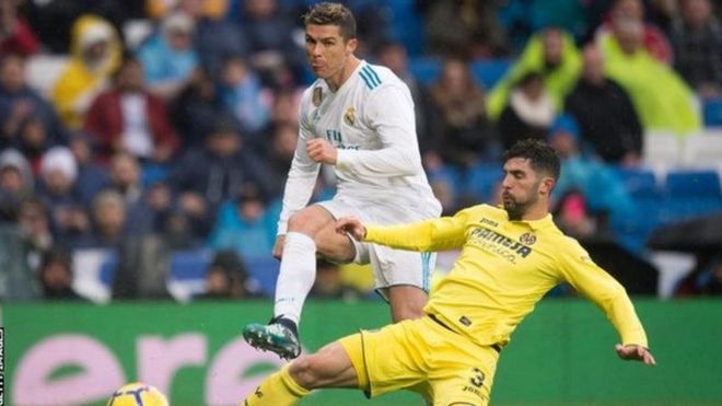 Cristiano Ronaldo alishindwa kufunga dhidi ya klabu ya Villareal uwanjani Bernabeu