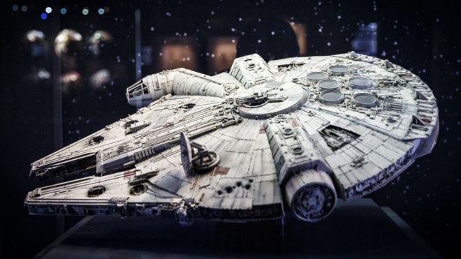 Modelo de la nave de la Guerra de las Galaxias.
