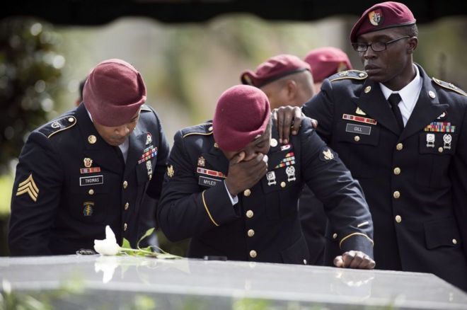The funeral for US Army Sgt La David Johnson, who was killed in Niger