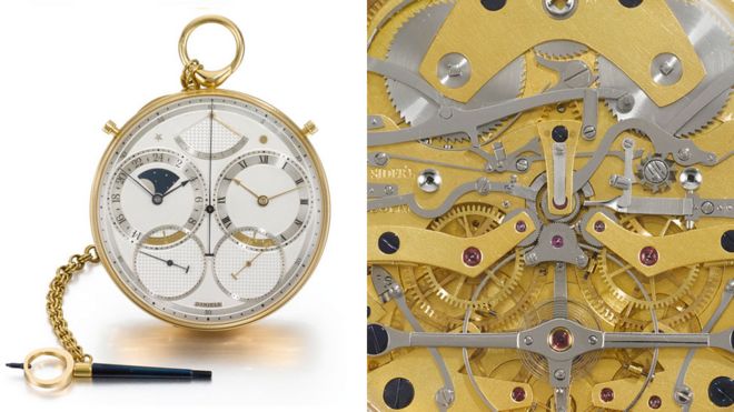 The Space Travellers' watch Source: Sotheby's, BBC