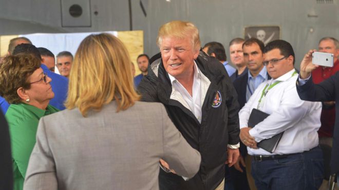 Yulin Cruz y Donald Trump.
