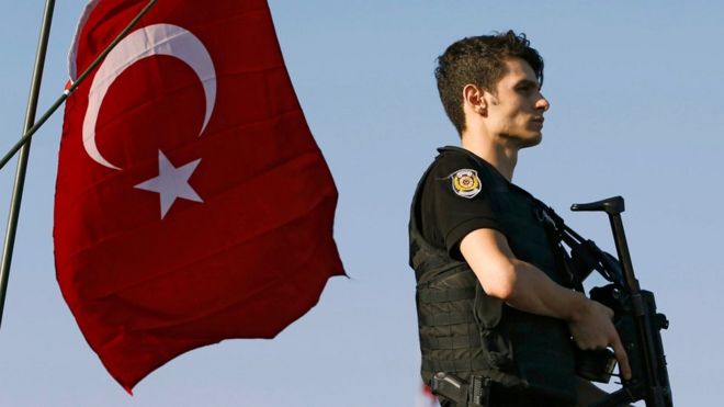 Turkish police officer