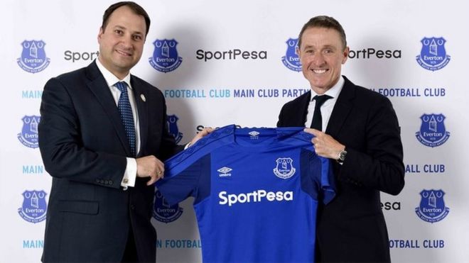 Kampuni ya Sportpesa baada ya kuweka mkataba wa kuidhamini klabu ya Everton kutok Uingereza