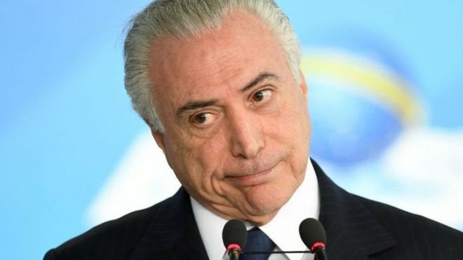 Michel Temer aliingia madarakani mwaka 2016 kuchukua nafasi ya Dilma Rousseff ambaye pia aliondolewa kwa ufisadi